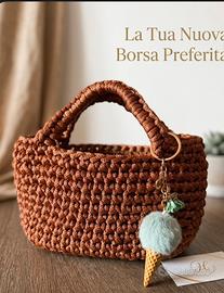 Borsa da polso fatta a mano uncinetto
