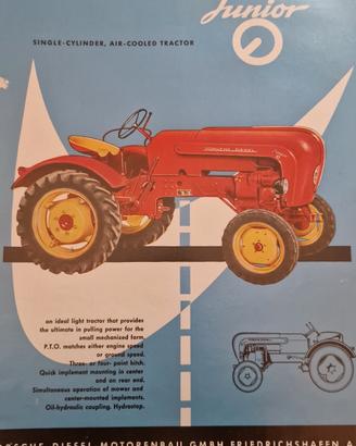 brochure deplian trattori porsche