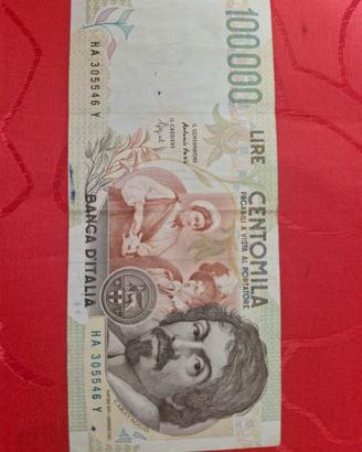 banconota da 100000lire 