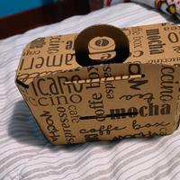 Porta caffè in scatola 🧺