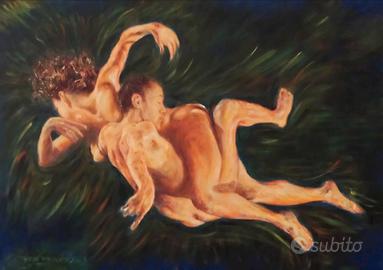 dipinto olio su tela, cm 70 x 50