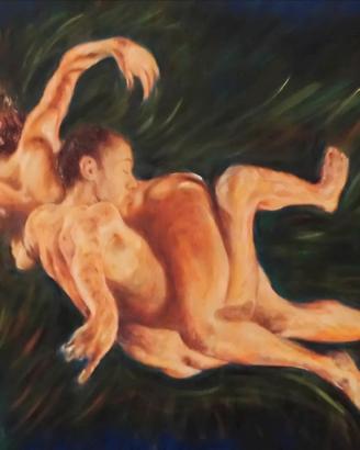 dipinto olio su tela, cm 70 x 50