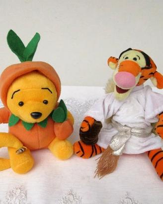 2 Peluche Winnie the Poo e Tigro.Da collezione