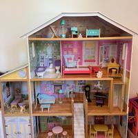 casa di barbie in legno