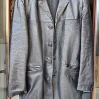 Cappotto vera pelle colore nero mod. skin tg 46