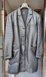 Cappotto vera pelle colore nero mod. skin tg 46