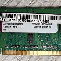 MEMORIA RAM SO-DIMM 1GB PC2-6400S KINGSTON ACR128X