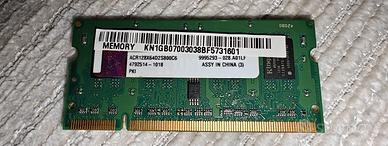 MEMORIA RAM SO-DIMM 1GB PC2-6400S KINGSTON ACR128X