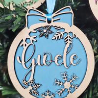 Palline di Natale personalizzate in legno