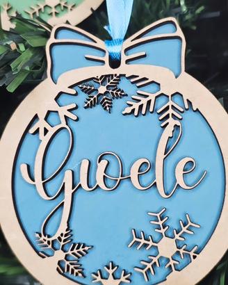 Palline di Natale personalizzate in legno
