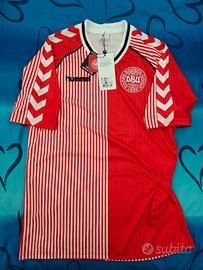 Maglia home calcio Danimarca Hummel 1986
