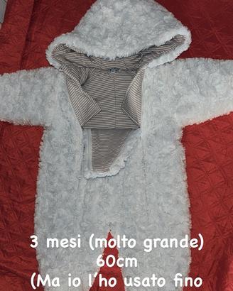 GIACCA NEONATA TUTA DA NEVE
