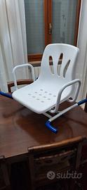 sedia girevole vasca da bagno disabili