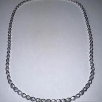 COLLANA IN ORO BIANCO 18kt. CON DIAMANTI NATURALI