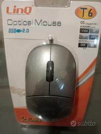 Mouse ottico LinQ T6 USB - Come nuovo con scatola