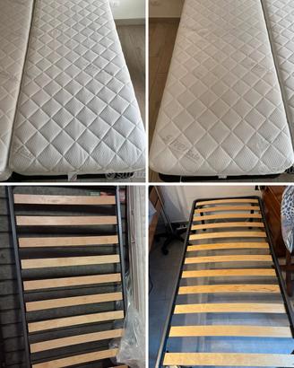 materasso singolo italiano 40€ rete letto 25€ 