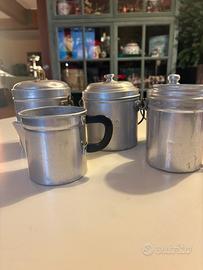 Set Gavette militari vintage alluminio