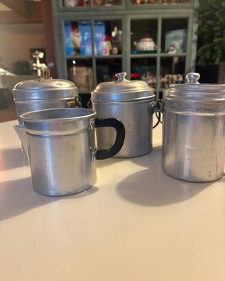 Set Gavette militari vintage alluminio