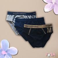 2 confezioni da 3 slip bambino Rossoporpora 