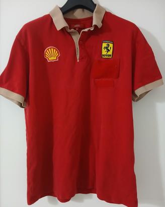 Maglia Polo Vintage Scuderia Ferrari Meccanico F1