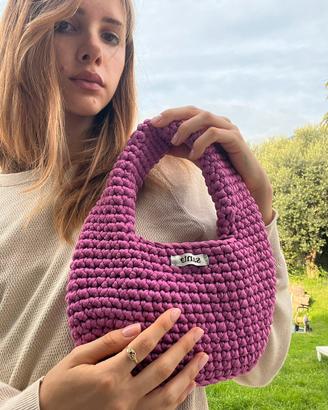 Borsa spalla rosa