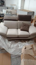 Divano 2 posti comodi in vera pelle