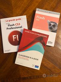 Set 3 Libri Adobe Flash CS3 Professional Senza CD