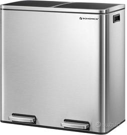 Pattumiera a doppio scomparto 2 x 30 l