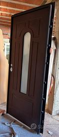 Porta blindata ingresso con vetro