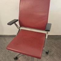 Poltrona da ufficio in pelle di design firmata