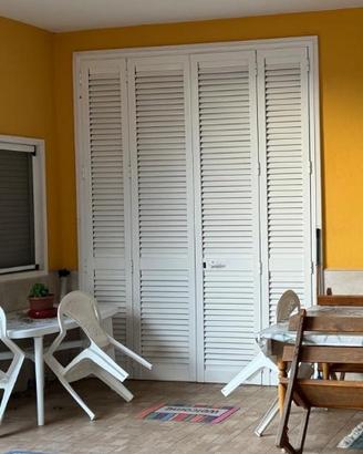 Persiana esterna + porta vetrata interna alluminio