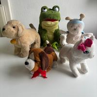 Set 5 peluche cagnolini e altro come nuovi