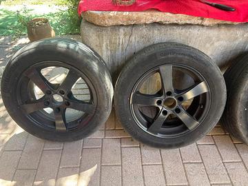 Cerchi lega neri DENZA e pneumatici BMW 205/55R16
