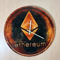 Orologio Ethereum in Vetro - Personalizzabile
