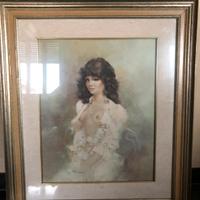 Quadro a firma Luigi Rocca | Nudo in rosa