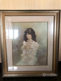 Quadro a firma Luigi Rocca | Nudo in rosa