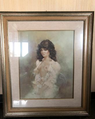 Quadro a firma Luigi Rocca | Nudo in rosa