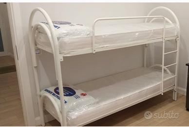 LETTO A CASTELLO CON 2 MATERASSI SINGOLI 