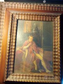 QUADRO STORICO RARO RITRATTO DI BERNABò VISCONTI