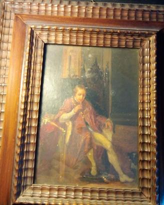 QUADRO STORICO RARO RITRATTO DI BERNABò VISCONTI