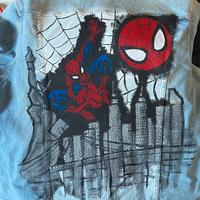 Giacca in Jeans Custom Spiderman
