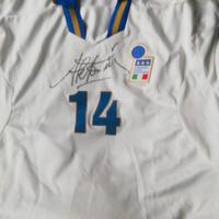 maglia nazionale Italia del Piero Autografata