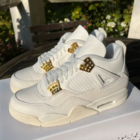Jordan 4 Metallic Gold   40