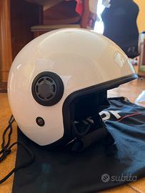 Casco doppia visiera bianco