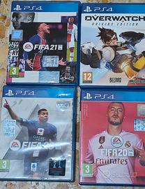 Fifa20, Fifa21, Fifa20, Overwatch  per PS4
