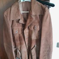 giacca scamosciata vintage uomo