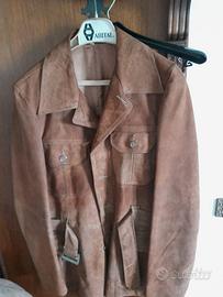 giacca scamosciata vintage uomo