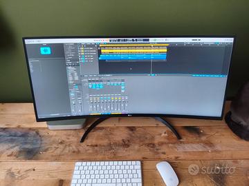 Mac Mini m2 pro + LG 32" curvo + mouse + tastiera