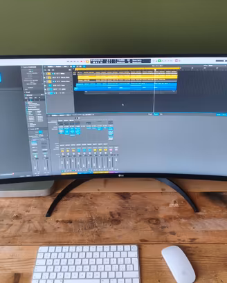 Mac Mini m2 pro + LG 32" curvo + mouse + tastiera