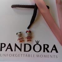 Pandora Disney Charm Mickey Minnie robot in coppia